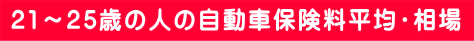 21～25歳の人の自動車保険料平均・相場ロゴ