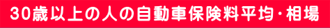 30歳以上の人の自動車保険料平均・相場ロゴ