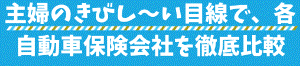 主婦のきびし～い目線で各自動車保険会社を徹底比較しました